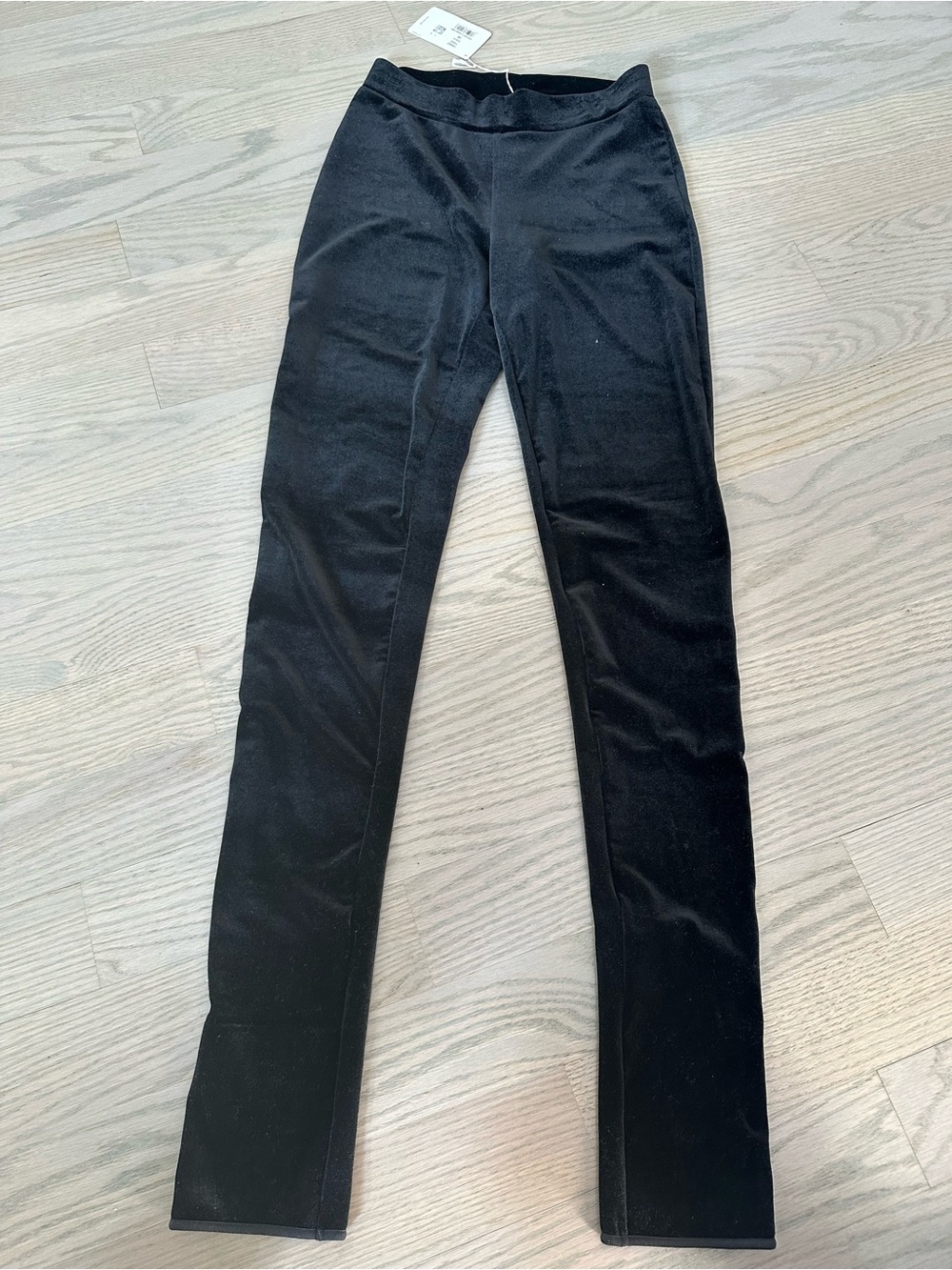 Wolford Black Velvet-Look Leggings